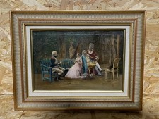 ANCIEN TABLEAU PEINTURE HUILE SUR PANNEAU EN BOIS ETIENNE BERNE