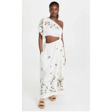 Farm Rio Pitanga Embroidery Maxi Dress Size S NWT MSRP $335