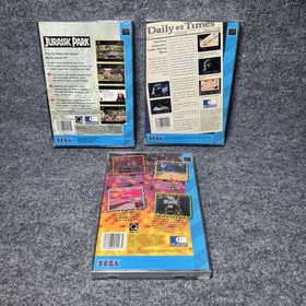 Sega CD Game Lot Sonic CD, Jurassic Park, Dracula Unleashed  Tested / Working
