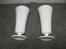 westmoreland paneled grape milk glass vases