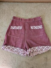 1950s women's side-zip pinup shorts