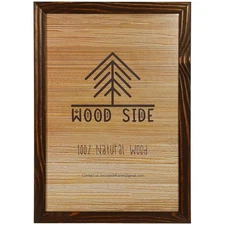 Rustic Wooden Poster Picture Frame 24x36 - Natural Solid Eco Distressed Wood