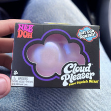 Nee Doh Cloud Pleaser Soft Doh Squish Tactile Squeeze Toy, Purple, Ages 3-4