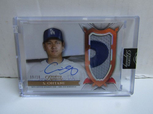 2024 Topps Dynasty Shohei Ohtani Dynastic Deed Patch On Card Auto 9/10 Dodgers