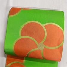 Obi Kimono Semi-antique flower pattern 112t