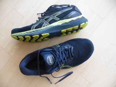 ASICS GEL NIMBUS 23 Gr. 9 / 42,5 top Zustand Laufschuhe Runningshoes Herren blau