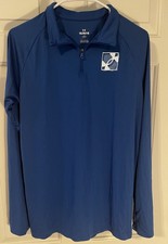 Under Armour Velocity Blue Quarter Zip Pullover Youth XL Loose
