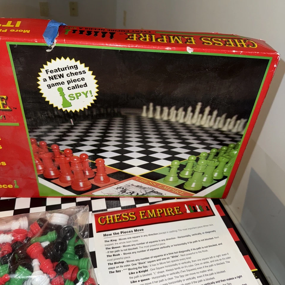 Vtg Chess Empire Board Game Featuring New Chess Piece SPY 100% Complete - Image 3 of 4