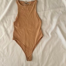 New Zara Nude Bodysuit Size S