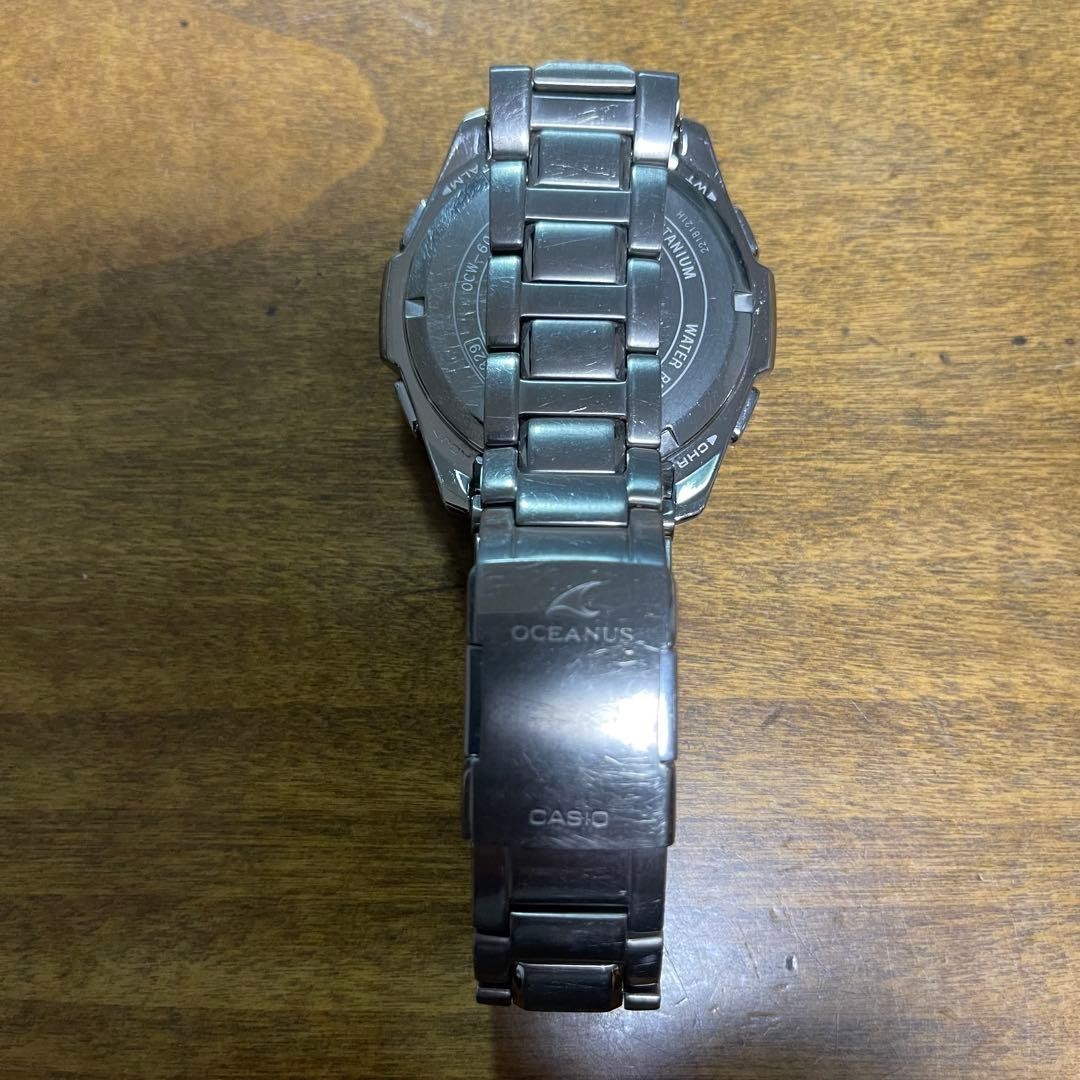 CASIO OCEANUS OCW-600 Chronograph Solar Radio Titanium 19cm Wrist