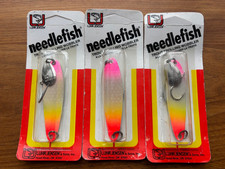 3 Luhr Jensen Needlefish Discontinued Pre Rapala Size 3 Rainbow 2.5in 315
