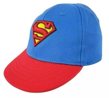 Official DC Comics Superman Baby Infant Hat 12 - 24 Mths NEW Sun Hat 100 COTTON