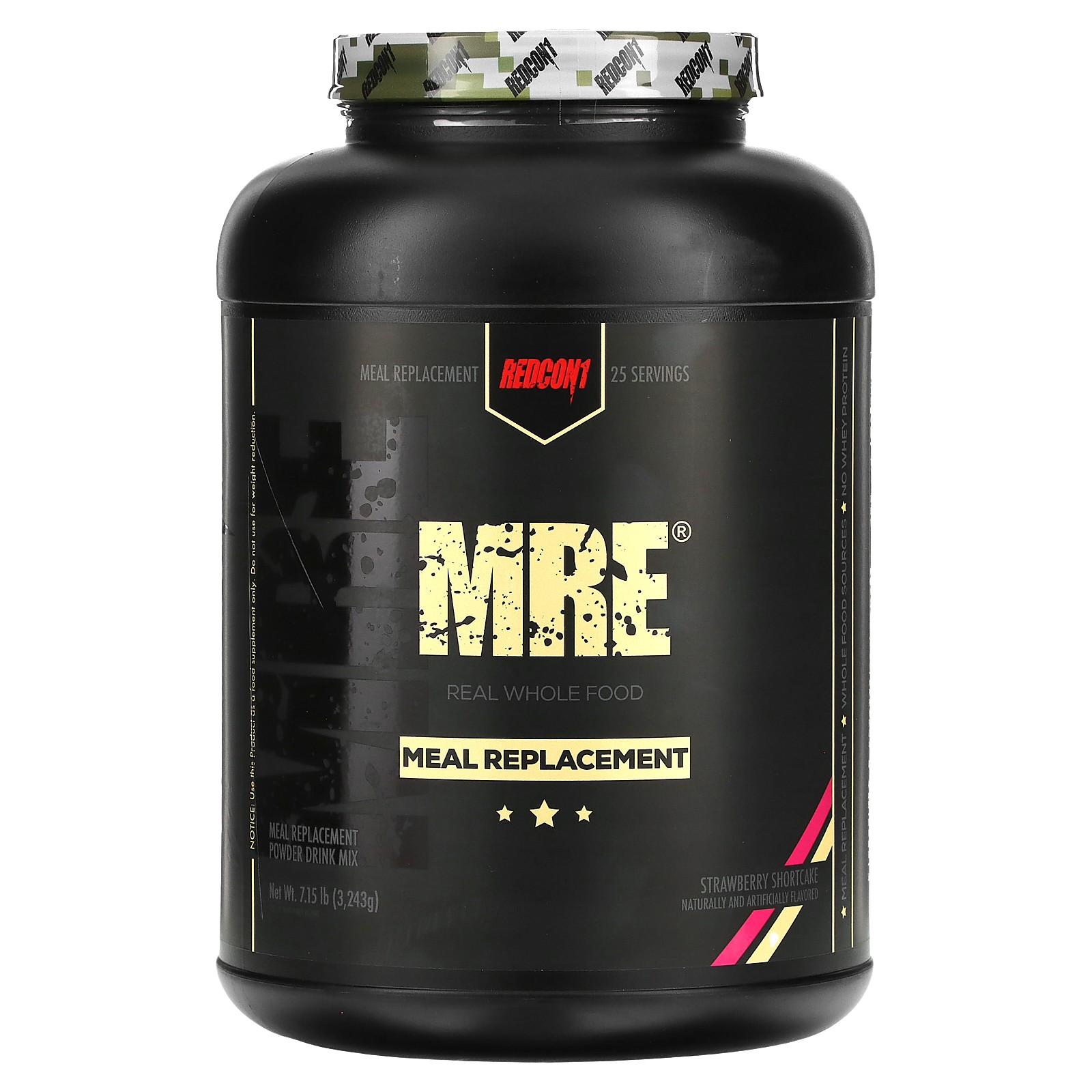 MRE, Заменитель муки, Клубничный корж, 7,15 фунта (3243 г)