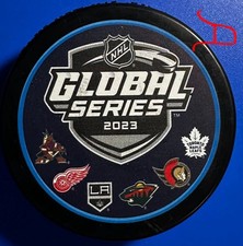 2023 Sweden Global Series (Detroit, Toronto, Wild, Kings, Ott,Arizona) Souv Puck