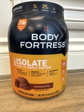 Body Fortress 100% Isolate Protein Powder Builds Boosts Supports 1.5 lb (24 Oz)