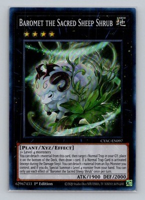 Baromet the Sacred Sheep Shrub CYAC-EN097 Super Rare Cyberstorm Access NM