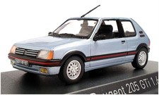Norev 1/43 Scale Diecast 471723 - 1988 Peugeot 205 GTI 1.4 - Topaze Blue