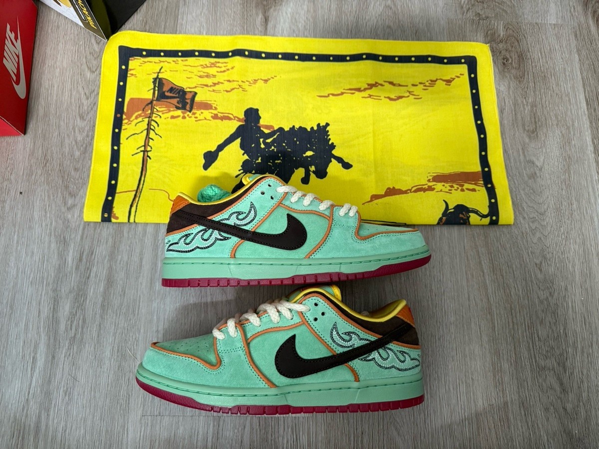 Nike SB Dunk Low Rodeo Tourmaline HF3058-300 Size 8M New IN HAND