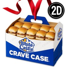 White Castle Acrylic Christmas Ornament Sliders Buiger Fast Food Gift 051