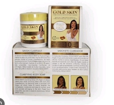 Gold Skin Verjüngende Anti-Flecken-Seife/Aufhellende Creme.
