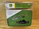 New John Deere TecX Folding 420 Stainless Steel Knife Collectible Tin Gift Set — photo 1