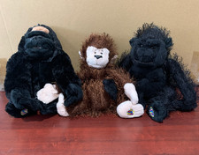 Webkinz Jungle Lot Of 3; Silverback Gorilla, Gorilla and Monkey. No codes