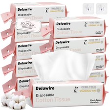 800 Count Disposable Face Towels, Soft  Skin Friendly Face Towelettes Dispos...