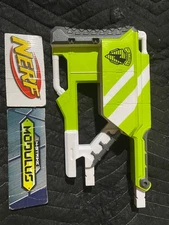 Nerf N-Strike Longstrike CS6 Dart Blaster White Green Butt Shoulder Stock End