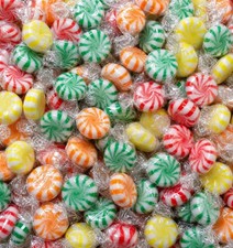 Assorted Fruit Hard Candy 1 lb Cherry Lime lemon Orange Grape Starlights