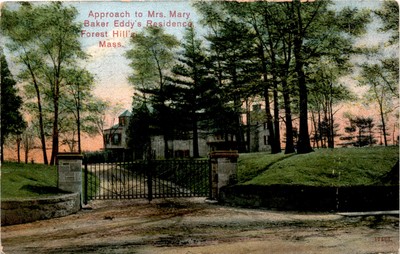 Mrs. Mary Baker Eddy's Residence, Forest Hill's, Mass., Franklintsho, Postcard