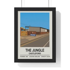 The Jungle Castleford Tigers Rugby League Poster Print Wheldon Road Art