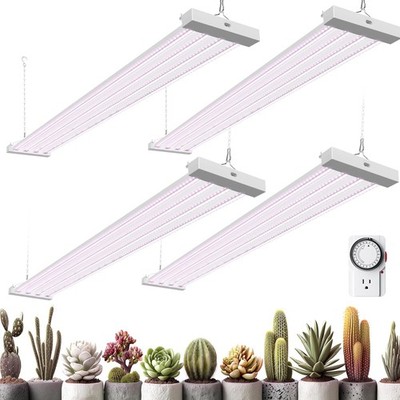 4FT LED Grow Light Barrina TX-L84 336W Full Spectrum 4 Panels Timer