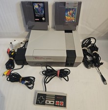 Nintendo NES Grey Console with Genuine Controller Power Supply and AV Cable