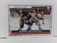 2020-21 Topps NHL Sticker Collection #308 2019/20 Team Highlight HL NY ISLANDERS