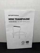 Sportsoul Mini Trampoline-Bounce Into Joy Instruction Manual