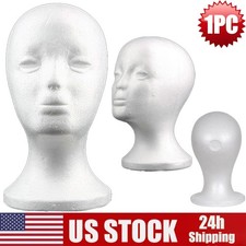 21"Female Foam Mannequin Head Model Wig Hair Hat Glasses Display Stand 1PC