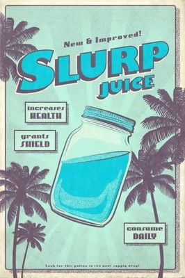 Slurp Juice Poster Gaming A3 Hochglanz Poster Wanddeko Wandbild SP666