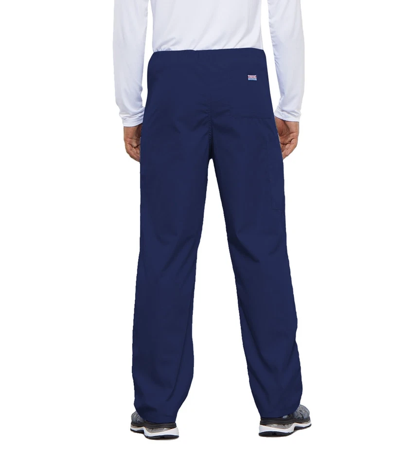 Pantalón Médico Cherokee Workwear Para Hombre con Cordón Carga Alto 4100T NAVW Azul Marino Foto 3 de 4