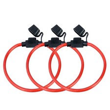 3 ATM MINI Blade Loop In-Line Fuse Holder 10 GA AWG Gauge OFC Copper Wire Cable