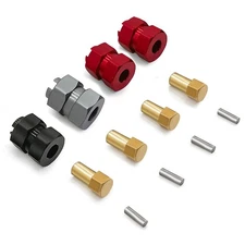 4PCS Wheels Hex Hub Extension Hex Drive Adapter +4mm for Axial SCX24 Crawler Car