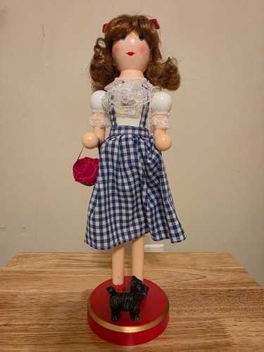 Wooden Christmas Nutcracker 14" The Wizard of Oz Dorothy and Toto Macy's