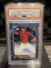 2024 Bowman Chrome Sapphire Prospects Joswa Lugo AUTO PSA 10