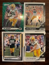 Luke Musgrave 4 Card LOT! Green Prizm / Optic / Donruss - Green Bay Packers