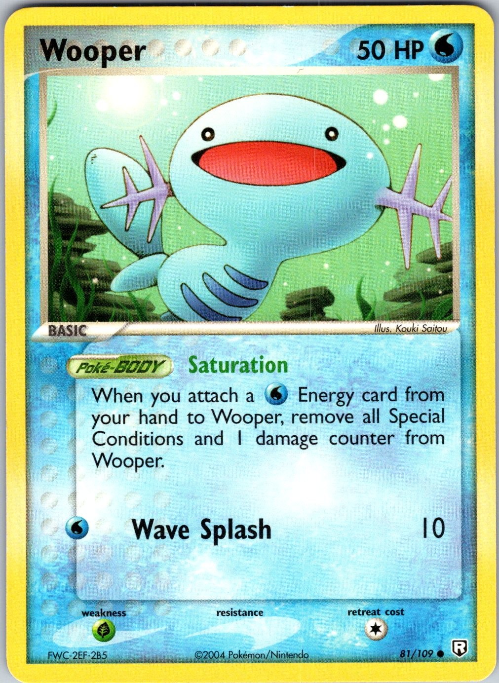 Wooper 81/109 Team Rocket Returns Pokemon TCG NM Normal