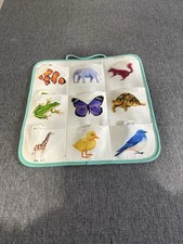 Lovevery Quilted Critter Pockets The Realist Play Kit Matching Game Plush Board