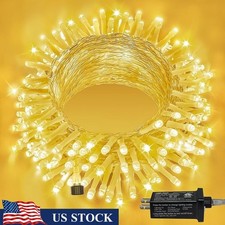 120 LED Connectable String Lights W/ Timer 8 Modes Waterproof Indoor Outdoor New