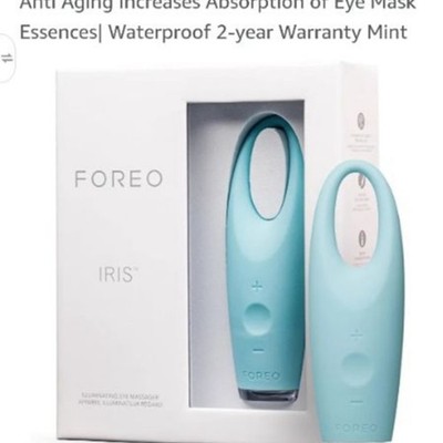 FOREO IRIS Illuminating Eye Massager in Mint NIP