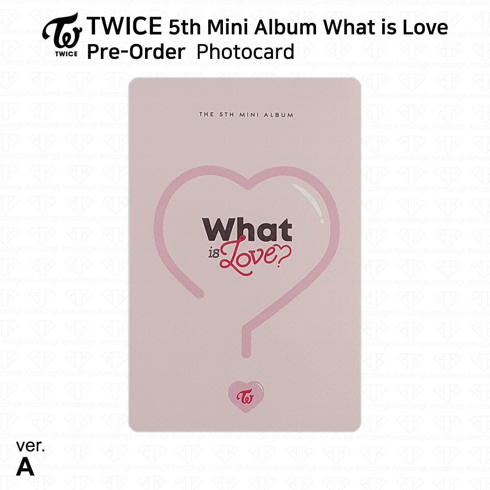 TWICE 5th Album What is Love PreOrder Official Photocard Sana Mina