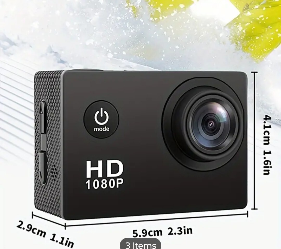 Waterproof Action Camera Sport Recorder HD 1080P Camcorder Video 140° US-image