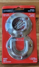 Lot of 10 Heavy-Duty Metal Nickel Finish Closet Pole Sockets 1-5/16" Diameter 